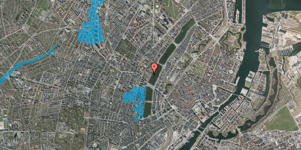 Oversvømmelsesrisiko fra vandløb på Peblinge Dossering 38, 3. th, 2200 København N