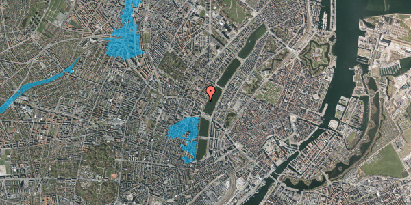 Oversvømmelsesrisiko fra vandløb på Peblinge Dossering 44, st. tv, 2200 København N