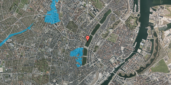 Oversvømmelsesrisiko fra vandløb på Peblinge Dossering 48, 1. tv, 2200 København N