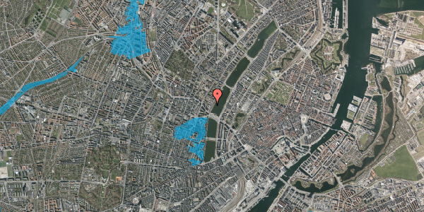 Oversvømmelsesrisiko fra vandløb på Peblinge Dossering 52, 1. , 2200 København N