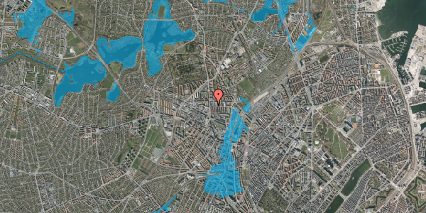Oversvømmelsesrisiko fra vandløb på Perlestikkervej 1, 3. th, 2400 København NV