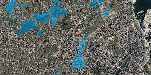 Oversvømmelsesrisiko fra vandløb på Perlestikkervej 2, 3. tv, 2400 København NV