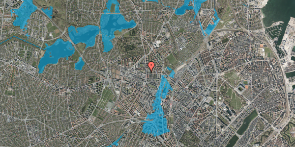 Oversvømmelsesrisiko fra vandløb på Perlestikkervej 5, 3. tv, 2400 København NV