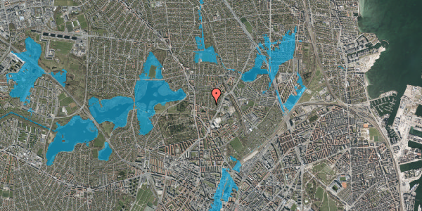 Oversvømmelsesrisiko fra vandløb på Pernillevej 5, 1. , 2400 København NV