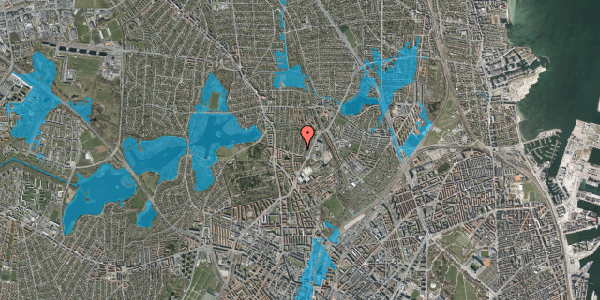 Oversvømmelsesrisiko fra vandløb på Pernillevej 6, 2400 København NV
