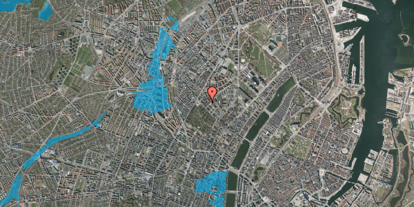 Oversvømmelsesrisiko fra vandløb på Prinsesse Charlottes Gade 27, 4. th, 2200 København N