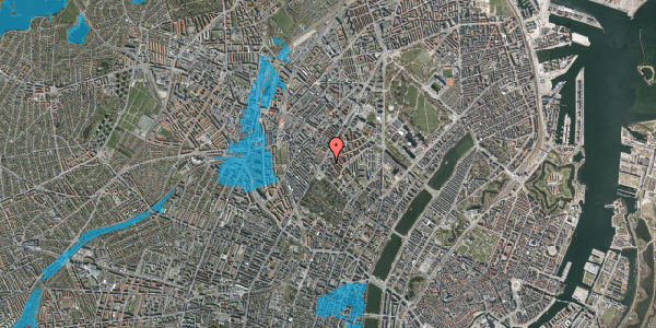 Oversvømmelsesrisiko fra vandløb på Prinsesse Charlottes Gade 40B, 2. tv, 2200 København N