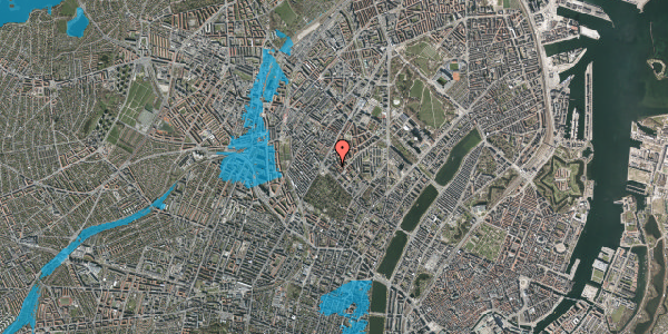 Oversvømmelsesrisiko fra vandløb på Prinsesse Charlottes Gade 41, kl. , 2200 København N