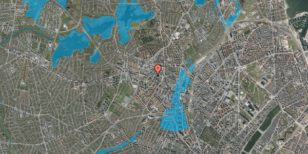 Oversvømmelsesrisiko fra vandløb på Provstevej 4, 2. 7, 2400 København NV