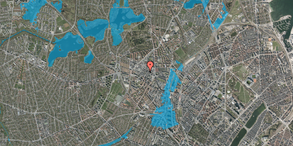 Oversvømmelsesrisiko fra vandløb på Provstevej 15, st. 7, 2400 København NV