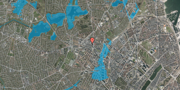Oversvømmelsesrisiko fra vandløb på Provstevej 24, 1. tv, 2400 København NV