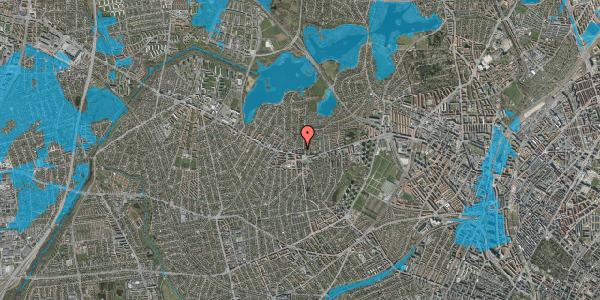 Oversvømmelsesrisiko fra vandløb på Præstegårds Allé 3, 1. , 2700 Brønshøj