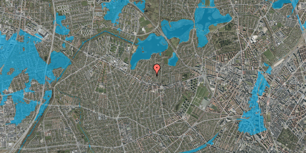 Oversvømmelsesrisiko fra vandløb på Præstegårds Allé 26, 1. tv, 2700 Brønshøj