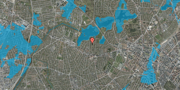 Oversvømmelsesrisiko fra vandløb på Præstegårds Allé 46, 2700 Brønshøj