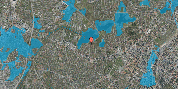 Oversvømmelsesrisiko fra vandløb på Præstegårds Allé 67, 2700 Brønshøj