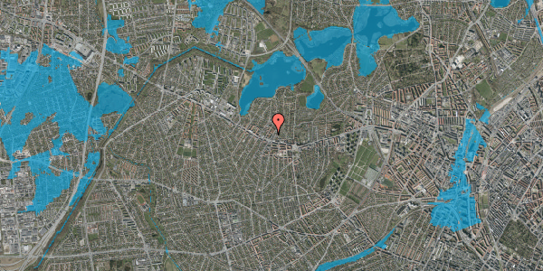 Oversvømmelsesrisiko fra vandløb på Præstekærvej 16, 1. th, 2700 Brønshøj