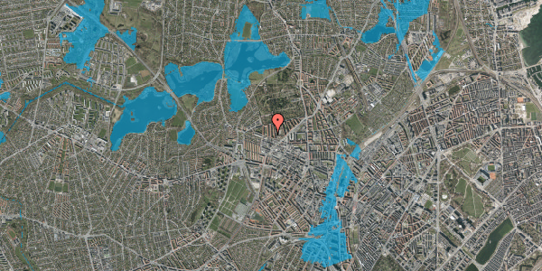 Oversvømmelsesrisiko fra vandløb på Præstelængen 6, 1. th, 2400 København NV