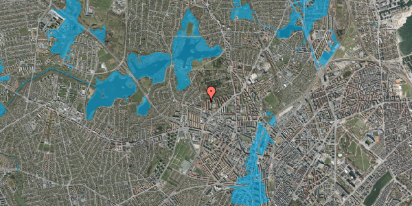 Oversvømmelsesrisiko fra vandløb på Præstelængen 23, st. tv, 2400 København NV