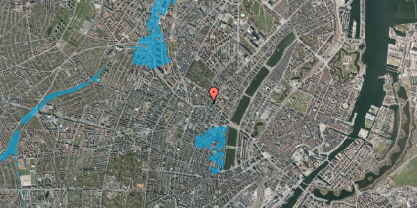 Oversvømmelsesrisiko fra vandløb på Rantzausgade 11, 2. 8, 2200 København N