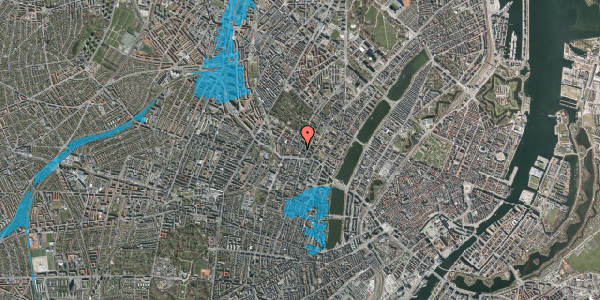 Oversvømmelsesrisiko fra vandløb på Rantzausgade 20A, 2. tv, 2200 København N