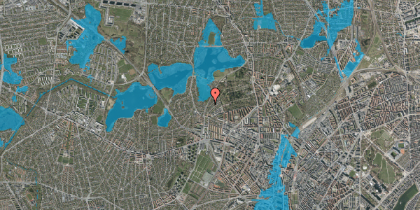 Oversvømmelsesrisiko fra vandløb på Ravneholmsvej 1, 2400 København NV