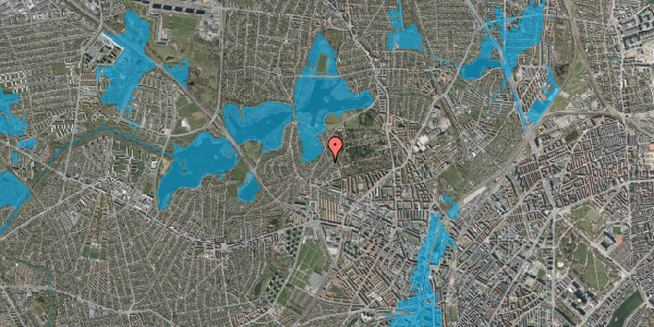 Oversvømmelsesrisiko fra vandløb på Ravneholmsvej 16, 2400 København NV