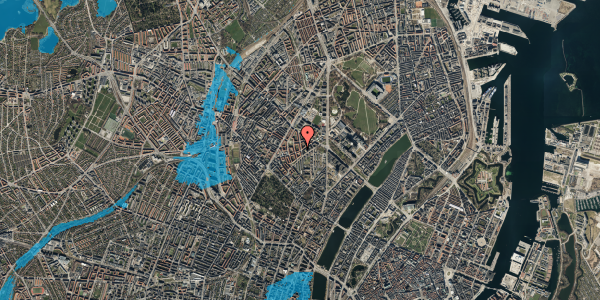 Oversvømmelsesrisiko fra vandløb på Refsnæsgade 33, 4. th, 2200 København N