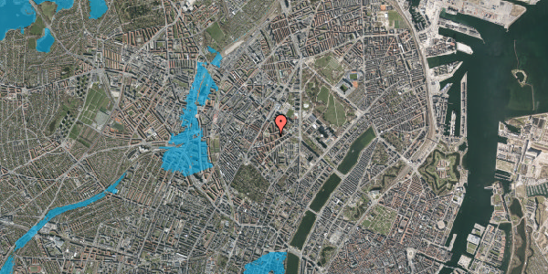 Oversvømmelsesrisiko fra vandløb på Refsnæsgade 41, 1. tv, 2200 København N