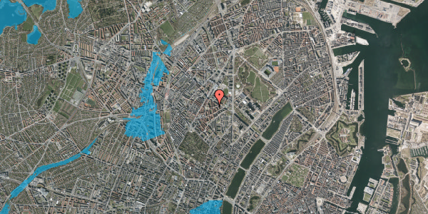 Oversvømmelsesrisiko fra vandløb på Refsnæsgade 46, 2. tv, 2200 København N