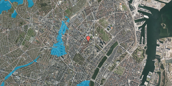 Oversvømmelsesrisiko fra vandløb på Refsnæsgade 47, 1. th, 2200 København N