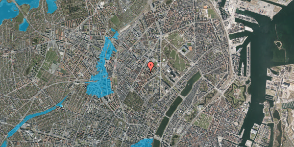 Oversvømmelsesrisiko fra vandløb på Refsnæsgade 48, 4. th, 2200 København N