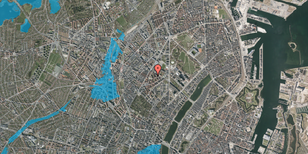 Oversvømmelsesrisiko fra vandløb på Refsnæsgade 49, 2. tv, 2200 København N