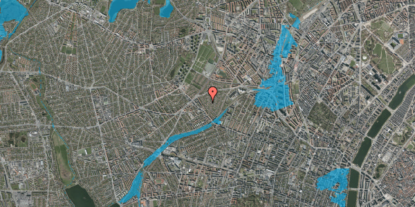 Oversvømmelsesrisiko fra vandløb på Reinettevej 16, 2400 København NV