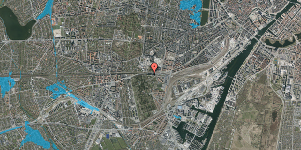 Oversvømmelsesrisiko fra vandløb på Rektorparken 12, st. , 2450 København SV