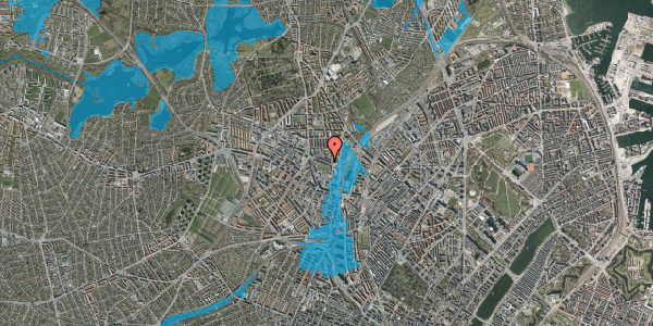 Oversvømmelsesrisiko fra vandløb på Rentemestervej 8, kl. , 2400 København NV