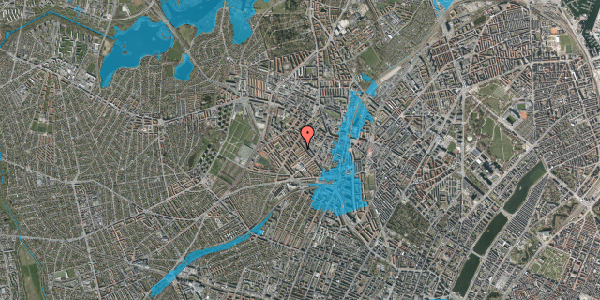 Oversvømmelsesrisiko fra vandløb på Ringduestien 12, st. tv, 2400 København NV