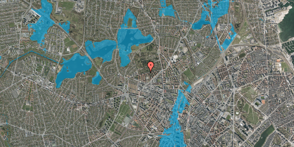 Oversvømmelsesrisiko fra vandløb på Ringergården 5, 1. 204, 2400 København NV