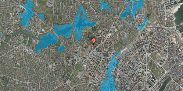 Oversvømmelsesrisiko fra vandløb på Ringergården 11, 1. 311, 2400 København NV