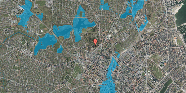 Oversvømmelsesrisiko fra vandløb på Ringertoften 32, 1. tv, 2400 København NV