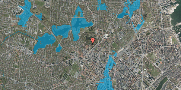 Oversvømmelsesrisiko fra vandløb på Ringertoften 36, 3. tv, 2400 København NV