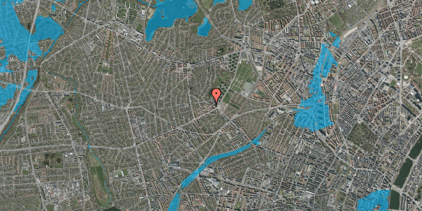 Oversvømmelsesrisiko fra vandløb på Ringholmvej 1, st. tv, 2700 Brønshøj