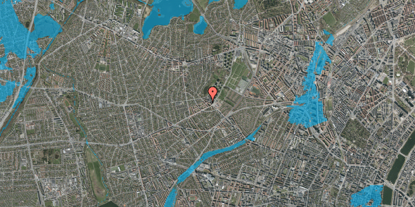 Oversvømmelsesrisiko fra vandløb på Ringholmvej 4, 2. tv, 2700 Brønshøj