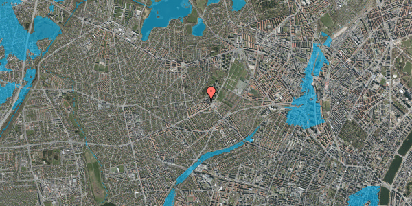Oversvømmelsesrisiko fra vandløb på Ringholmvej 5, 2. tv, 2700 Brønshøj