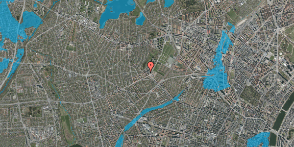 Oversvømmelsesrisiko fra vandløb på Ringholmvej 10, 2. tv, 2700 Brønshøj