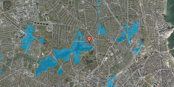 Oversvømmelsesrisiko fra vandløb på Rismosevej 3, st. , 2400 København NV