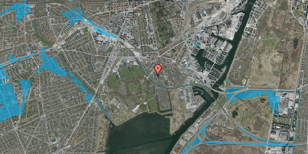Oversvømmelsesrisiko fra vandløb på Rossinisvej 18, st. tv, 2450 København SV