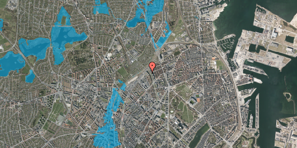 Oversvømmelsesrisiko fra vandløb på Rovsingsgade 57, 1. tv, 2200 København N