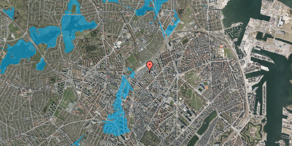 Oversvømmelsesrisiko fra vandløb på Rovsingsgade 71, 3. th, 2200 København N