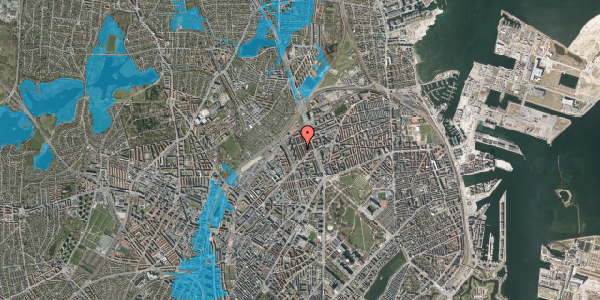 Oversvømmelsesrisiko fra vandløb på Rudolph Berghs Gade 30, 2. , 2100 København Ø