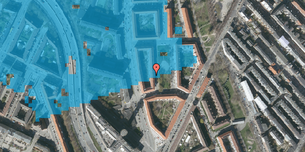 Oversvømmelsesrisiko fra vandløb på Rungsted Plads 7, 2. th, 2200 København N